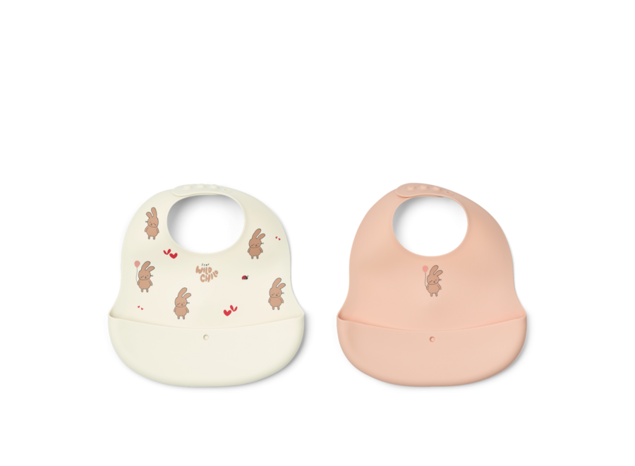 Liewood Ember Bib 2p Wild Child / Rosey