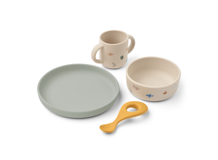 Liewood Vivi Servies Set Flying / Sandy
