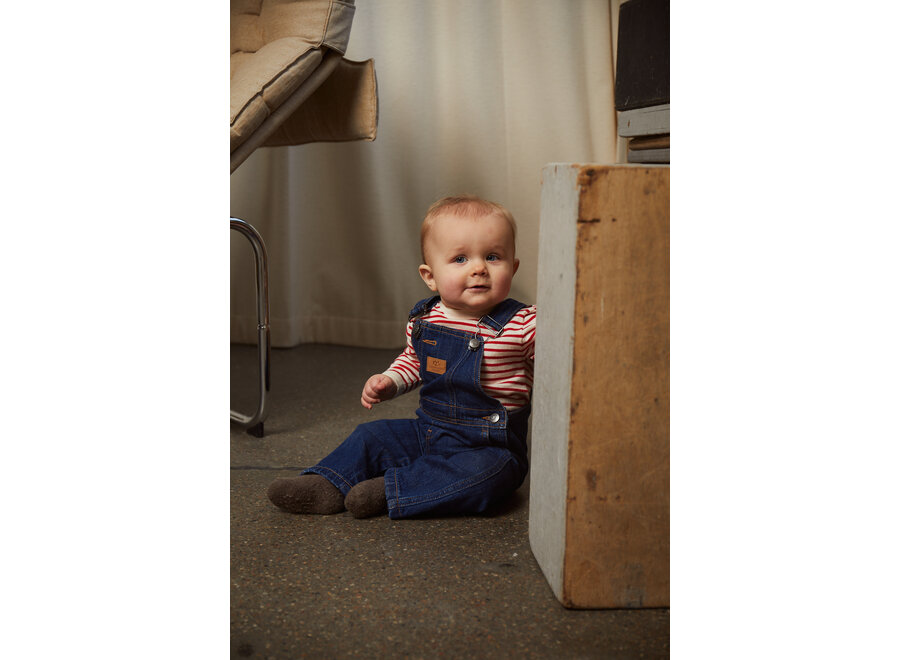 CC Tuinbroek Dark Indigo Blue Washed