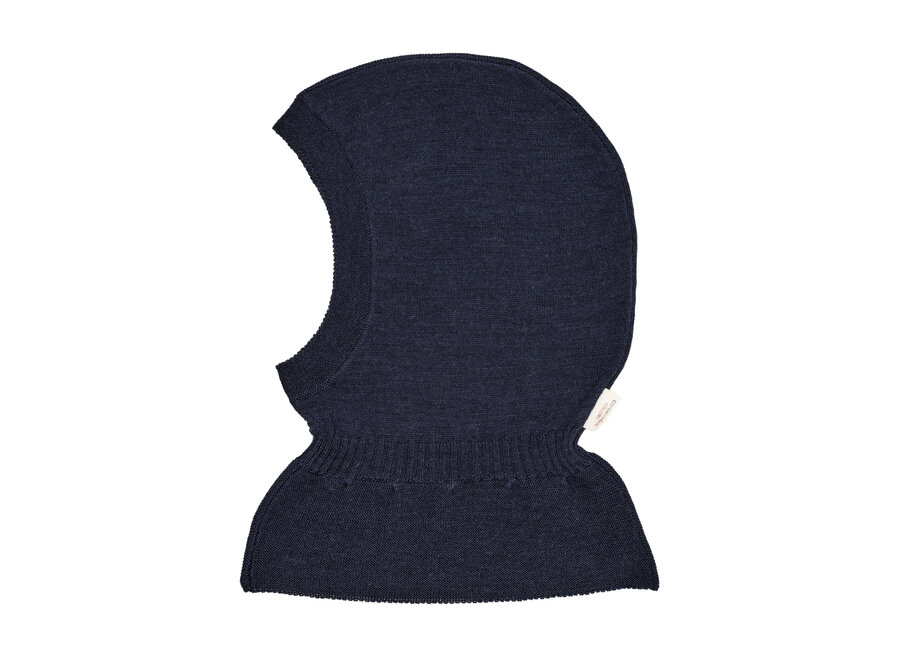 CC Merino Balaclava with Frill Navy