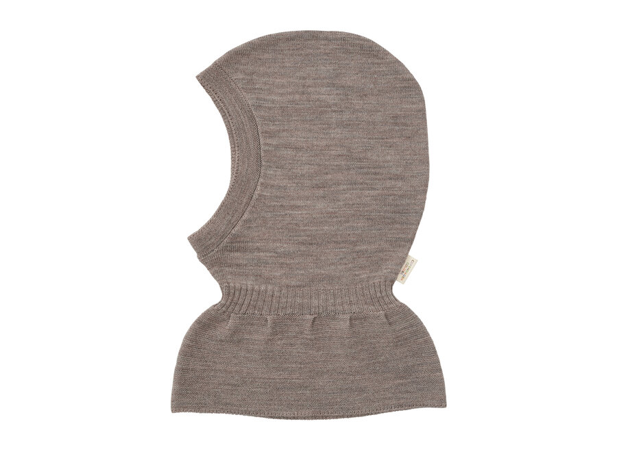 CC Merino Balaclava with Frill Natural