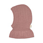 CC Merino Rib Balaclava Winter Rose
