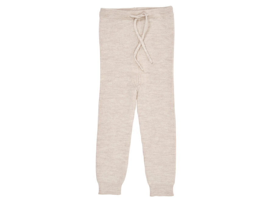 CC Merino Rib Legging Cream Melange