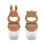 Ks Silicone Fruit Feeding Pacifier Almond/Terracotta
