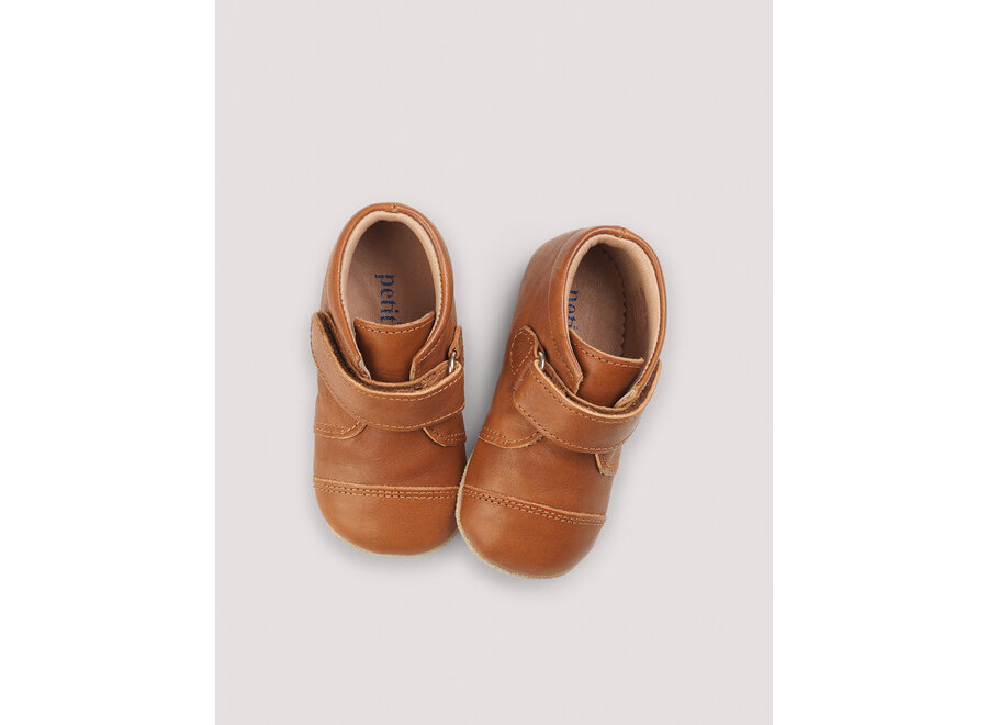Petit Nord Shoe with Velcro Cognac