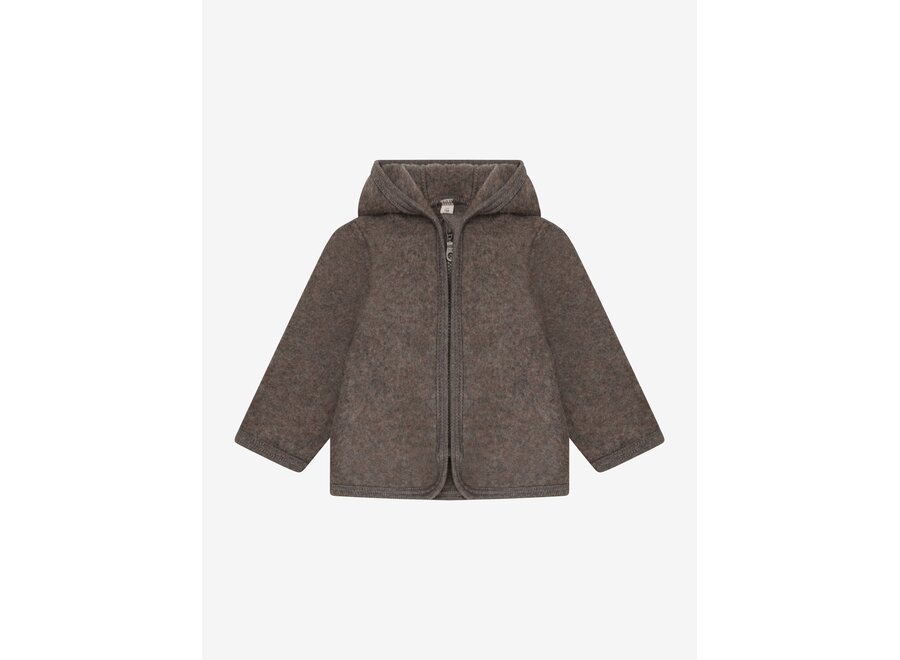 Huttelihut Jacket Wool Fleece Brown