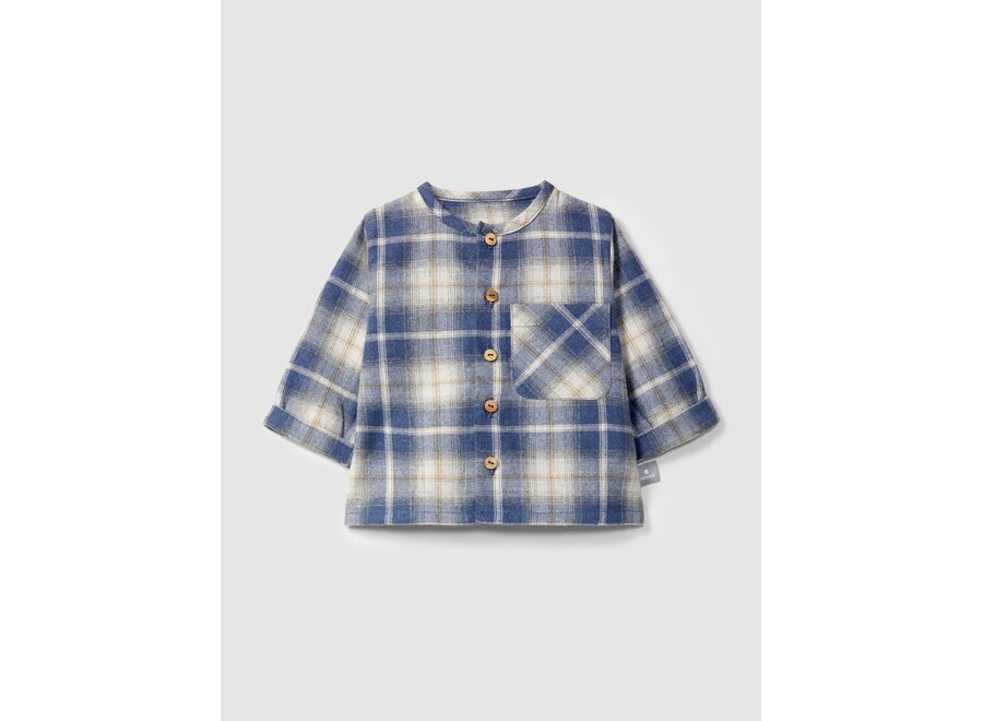 Snug shirt check indigo