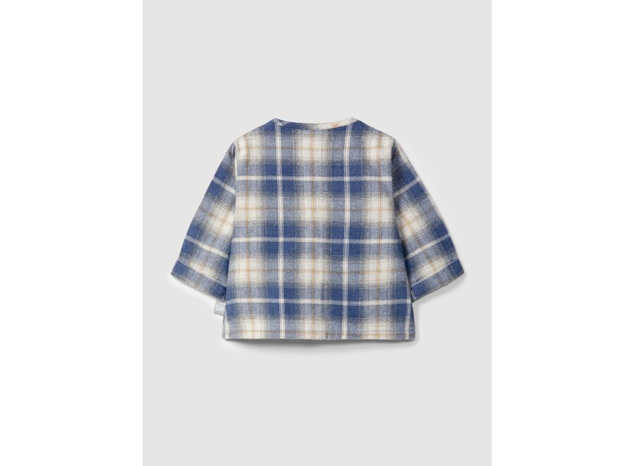 Snug shirt check indigo