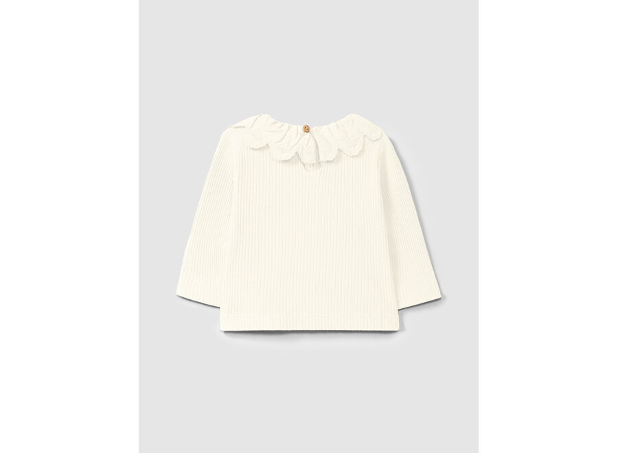 Snug Rib Longsleeve collar ecru