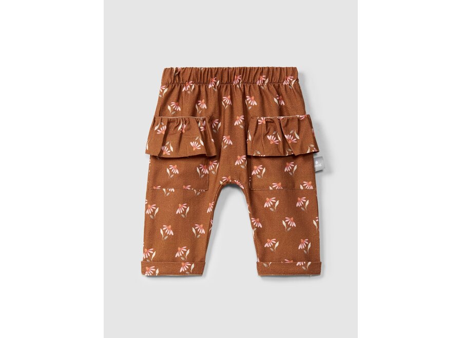 Snug bloemenbroek met zakken
