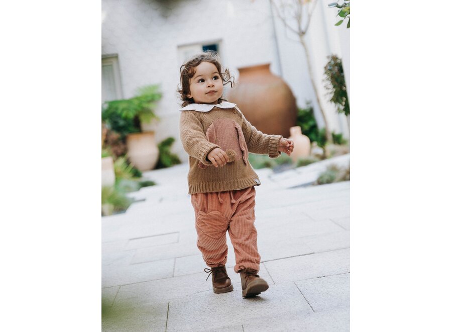 Snug broek Rib Dark Pink