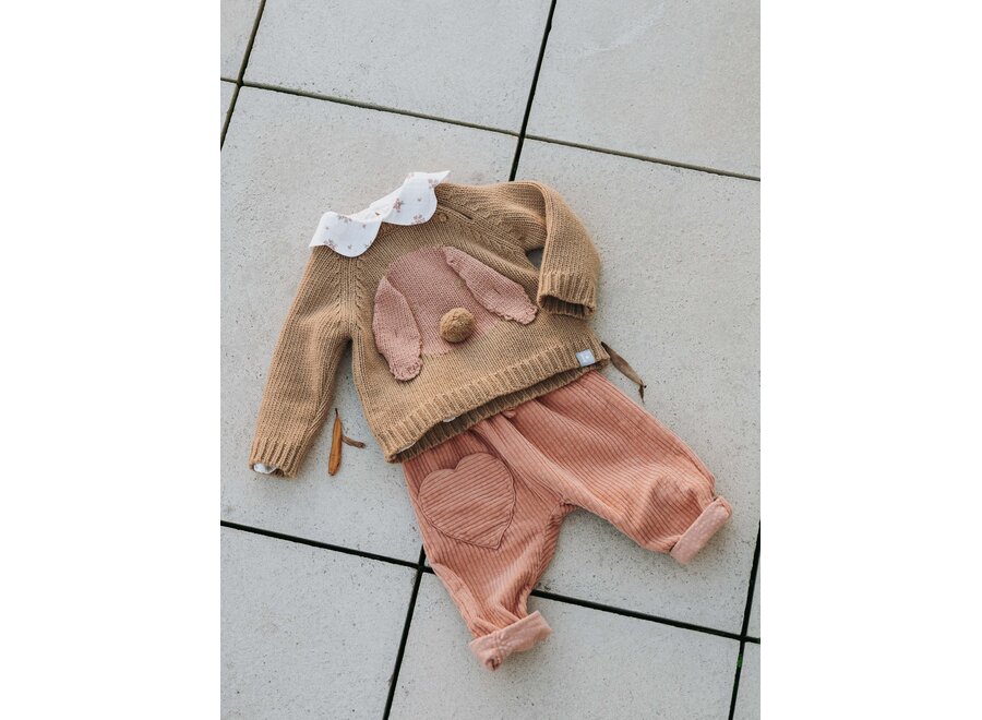 Snug broek Rib Dark Pink