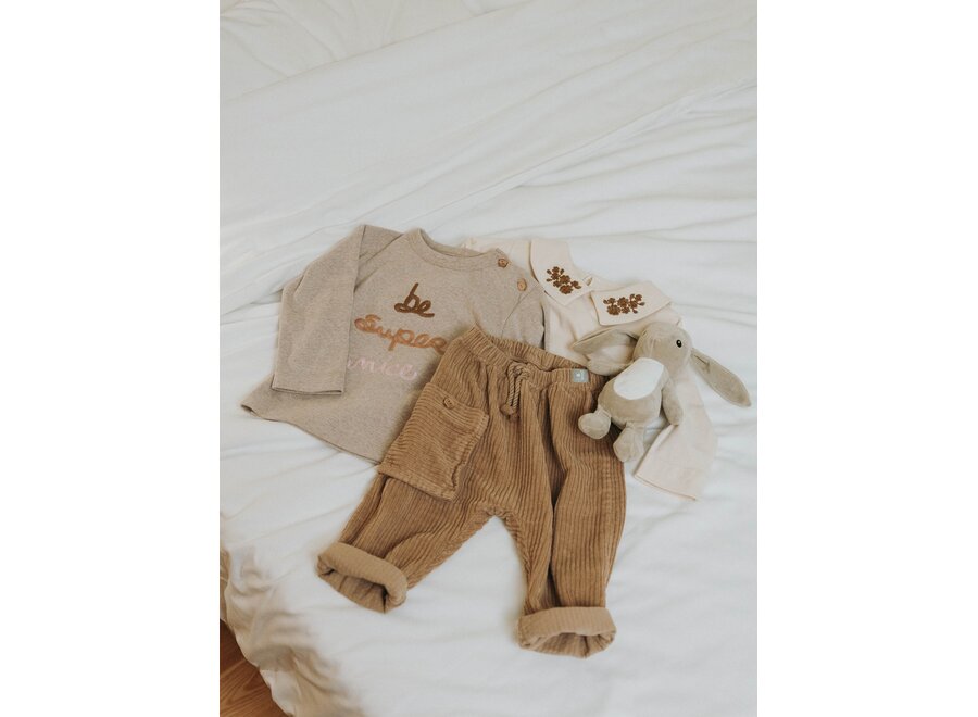 Snug broek Rib Almond