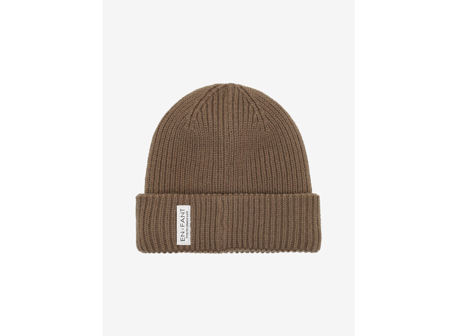 En Fant Beanie W. Lining Pine Bark