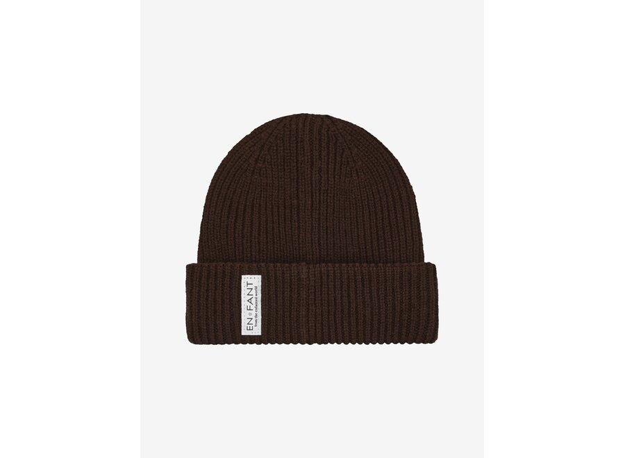 En Fant Beanie W. Lining Coffee Bean