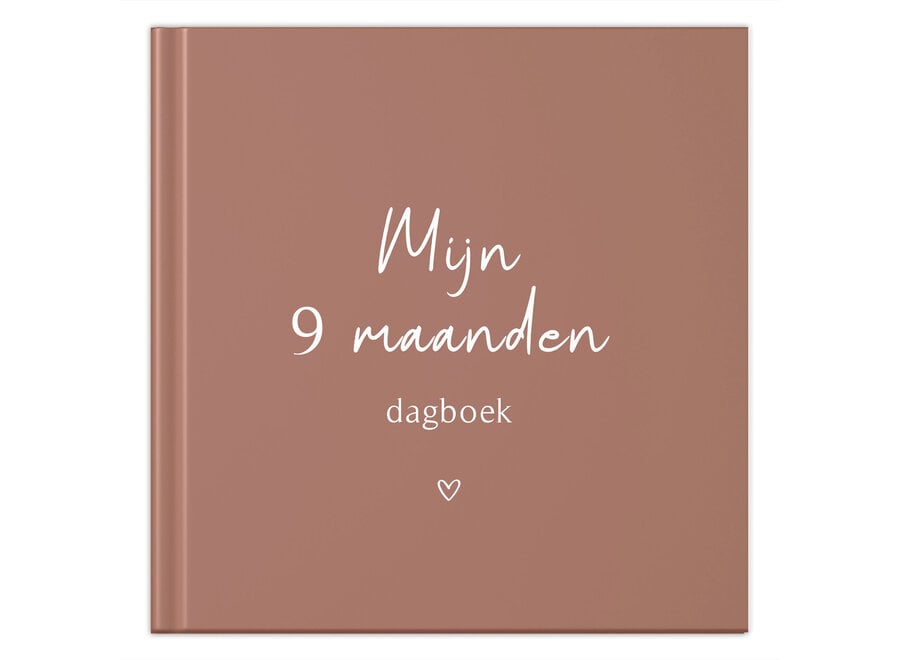 Invulboekjes zwanger 9 maandenboek roestroze