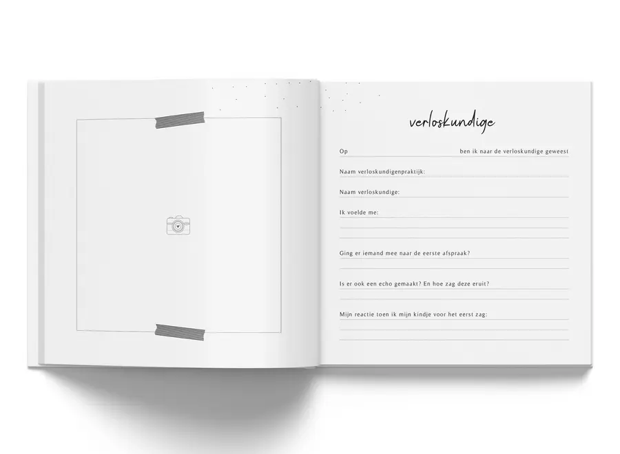 Invulboekjes zwanger 9 maandenboek roestroze