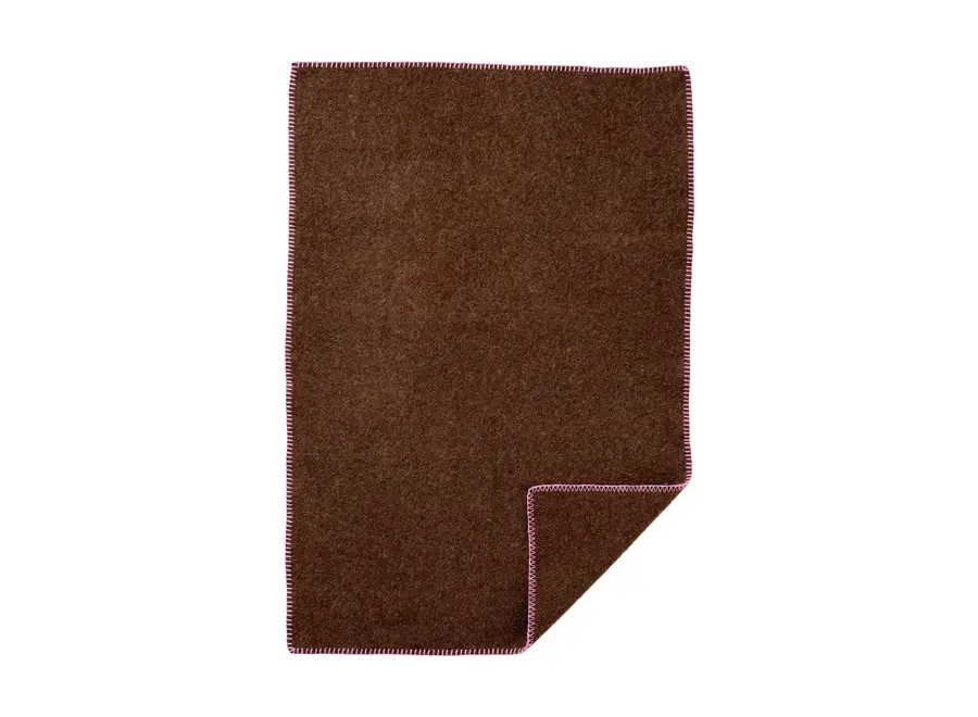Klippan Cozy wiegdeken walnut/pink