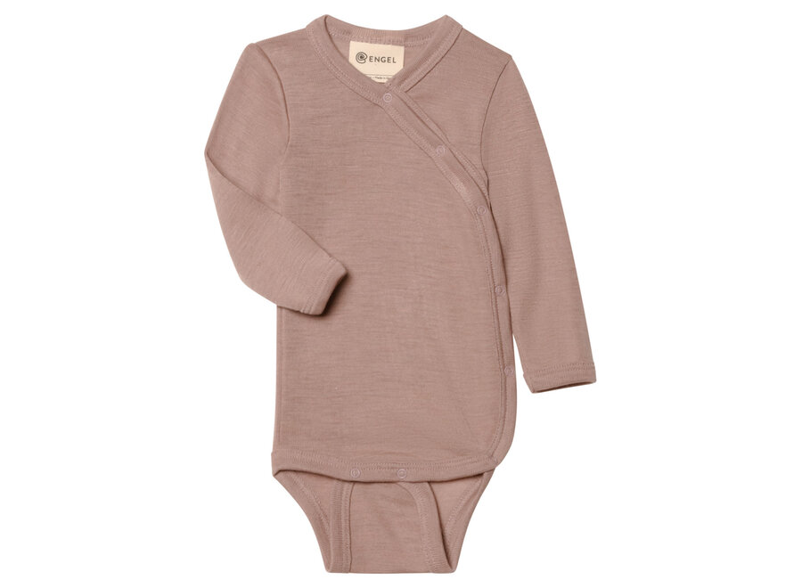 Engel Natur Wol Zijde wikkelromper dusty rose