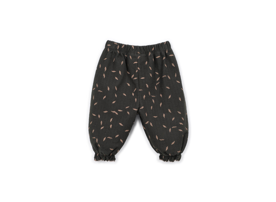 Pu Printed Fleece Trousers Scissor