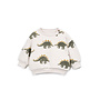 Pu Printed Fleece Sweater Dino