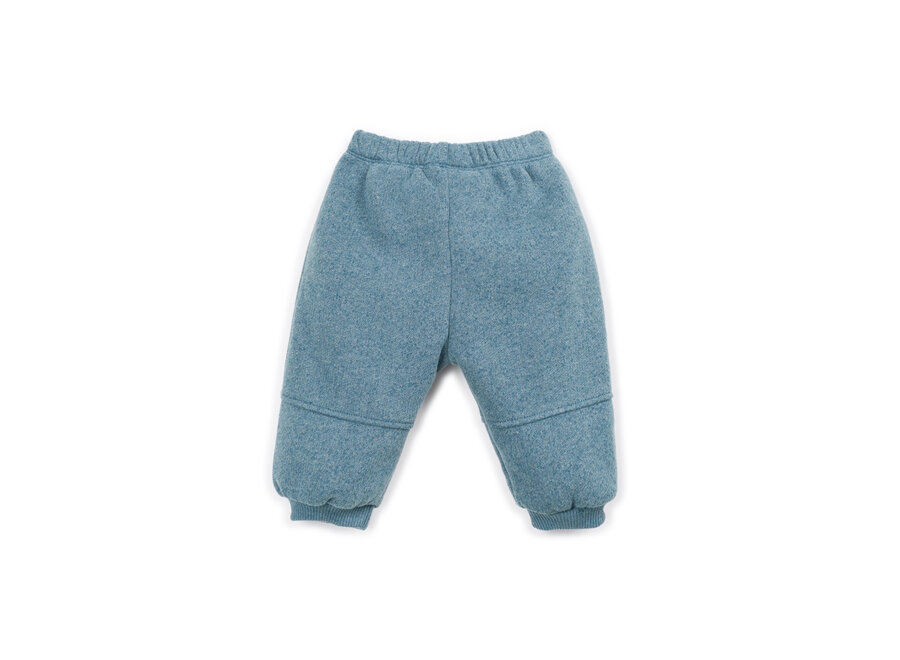 Pu Fleece Trousers Cyanotype
