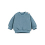 Pu Fleece Sweater Cyanotype