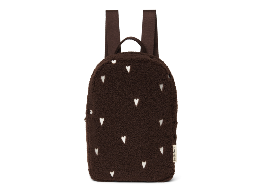 Studio Noos Mini backpack hearts chocolate