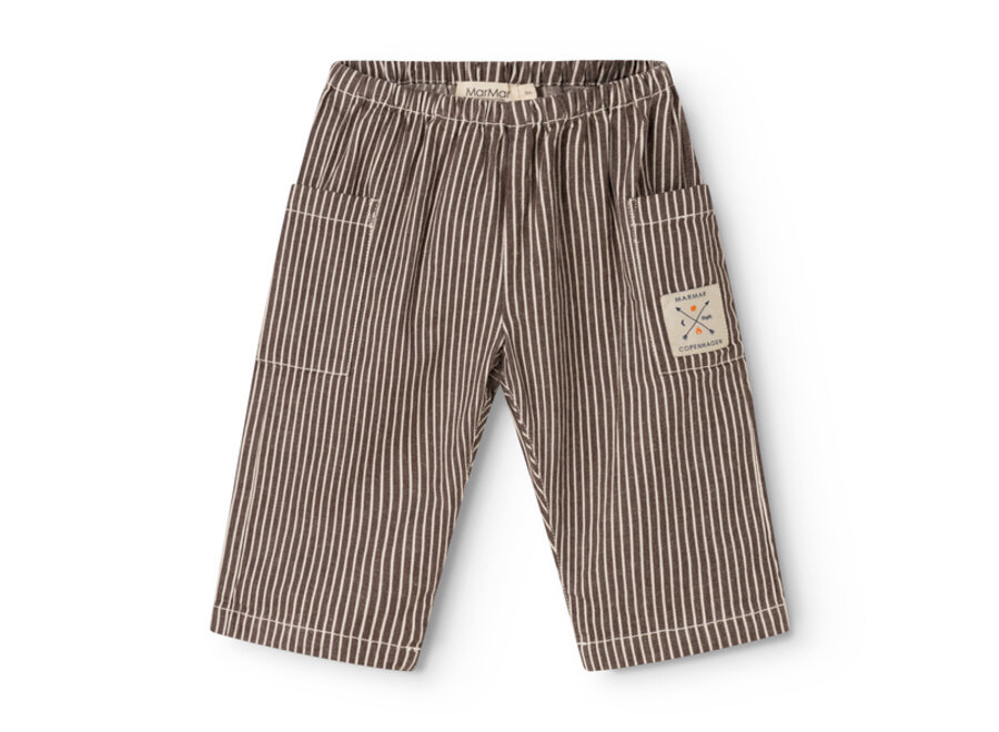 MarMar Panto Broek D. Brown Stripe