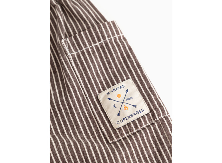MarMar Panto Broek D. Brown Stripe