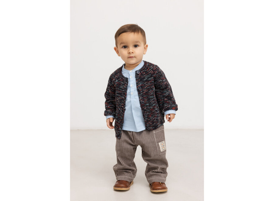 MarMar Panto Broek D. Brown Stripe