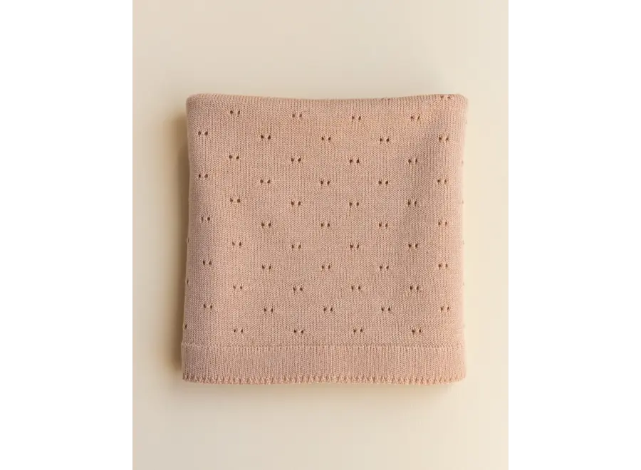 Hvid Blanket Bibi Apricot