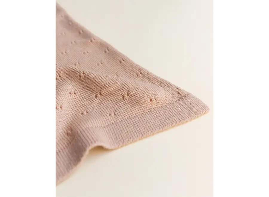 Hvid Blanket Bibi Apricot