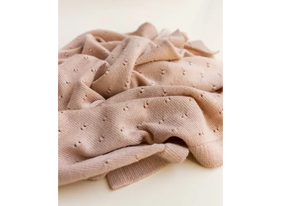 Hvid Blanket Bibi Apricot