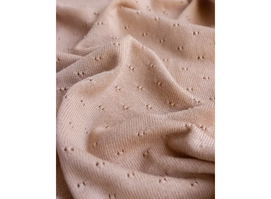 Hvid Blanket Bibi Apricot