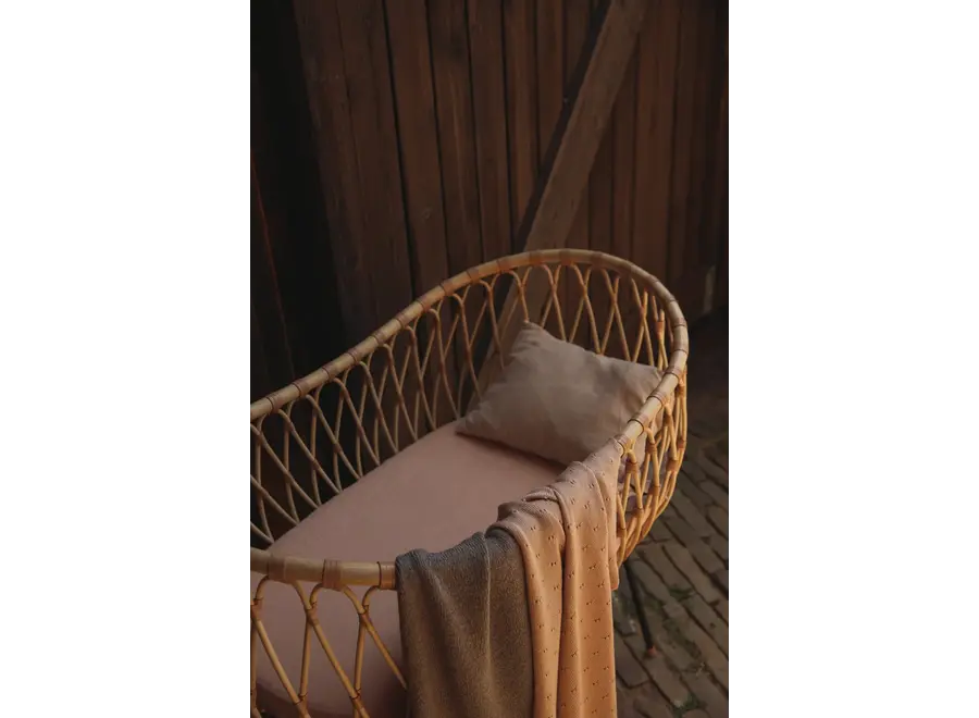 Hvid Blanket Bibi Apricot