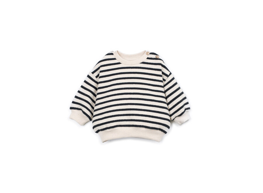 Pu Jersey Sweater striped