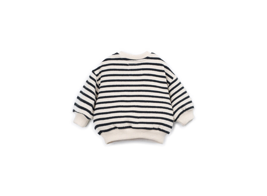Pu Jersey Sweater striped