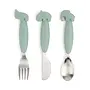 Easy-grip cutlery set Deer friends Gre