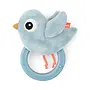 Sensory rattle w/teether Birdee Blue