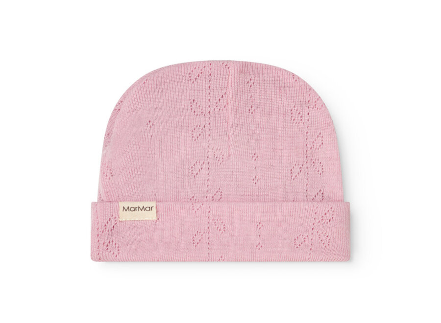 MarMar Aiko Mutsje Wool Rib Soft Berry