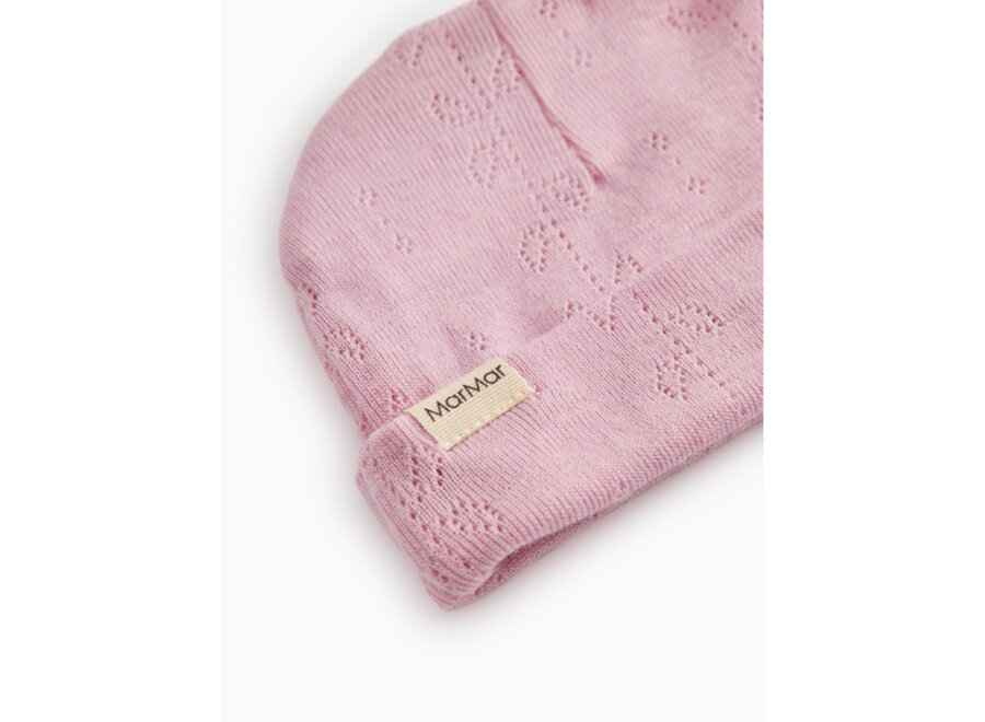 MarMar Aiko Mutsje Wool Rib Soft Berry