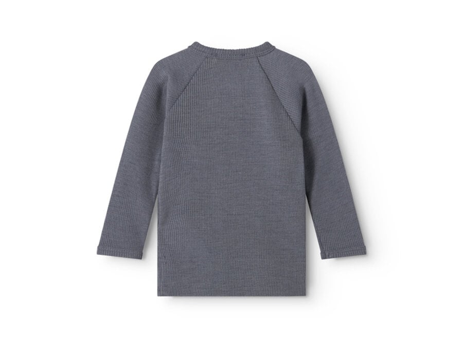 MarMar Tut Wikkel vest Wool Rib Rainstorm