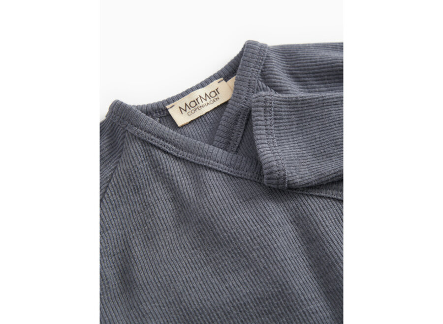 MarMar Tut Wikkel vest Wool Rib Rainstorm