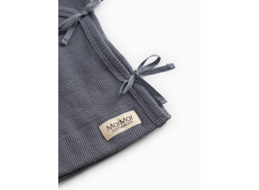MarMar Tut Wikkel vest Wool Rib Rainstorm