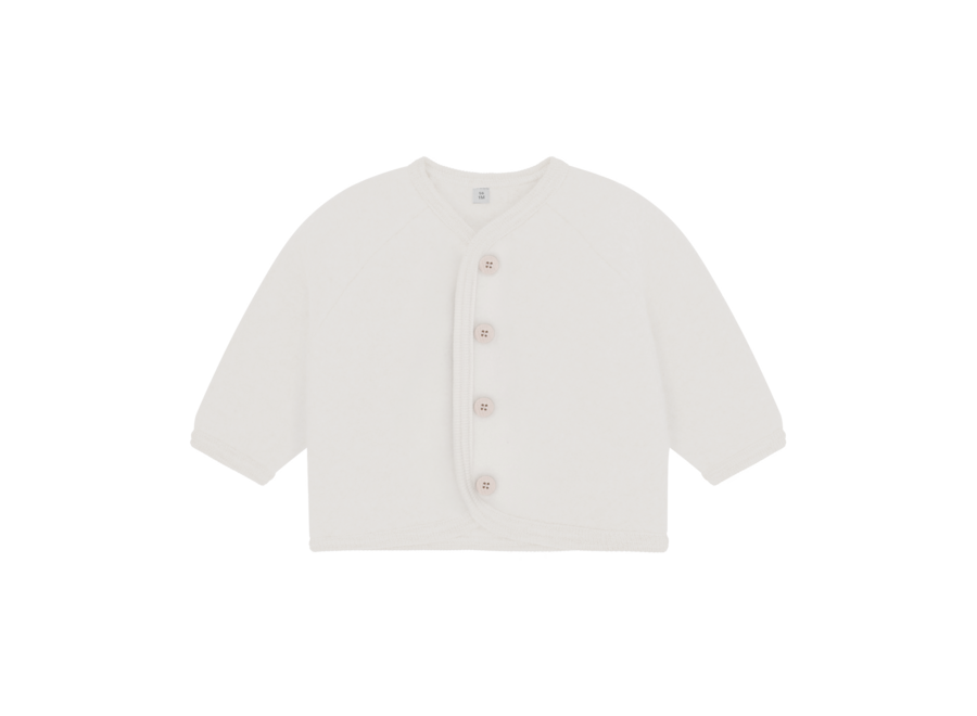 Huttelihut Jacket Wool Fleece Buttons Ecru