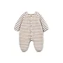 Pu Striped Jumpsuit Drawing