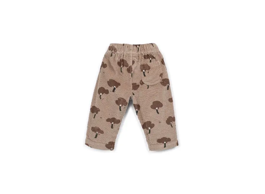 Pu Printed Corduroy Pants Drawing