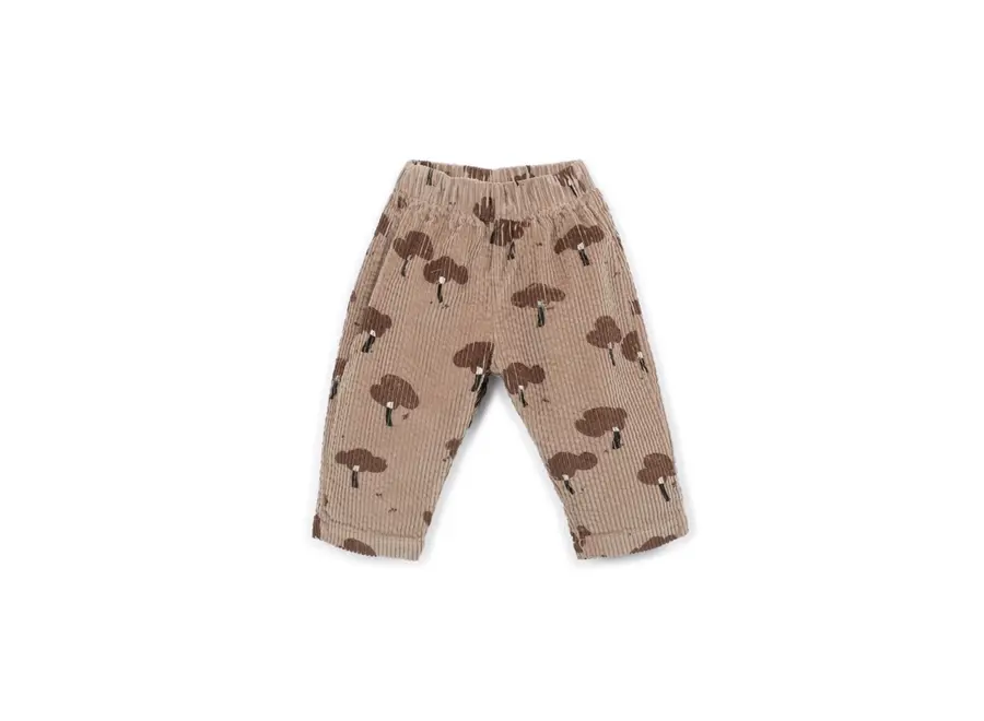 Pu Printed Corduroy Pants Drawing