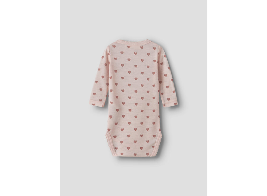 Lil Atelier Noel Nia wool body ls Morganite hearts